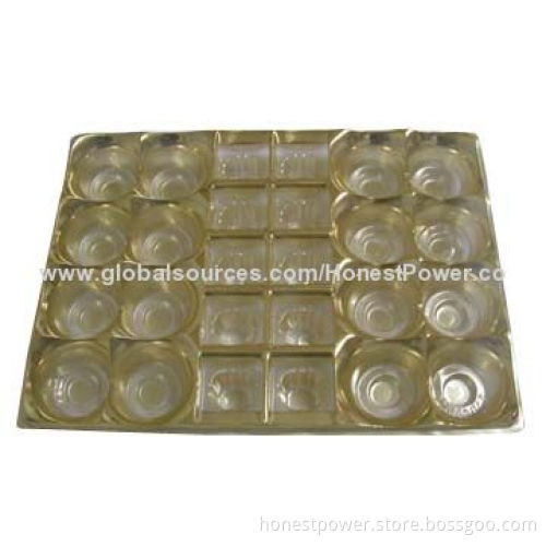 Blister Tray, Made of PET Material, Suitable for Packing Chocolates, Custom Sizes and Designs